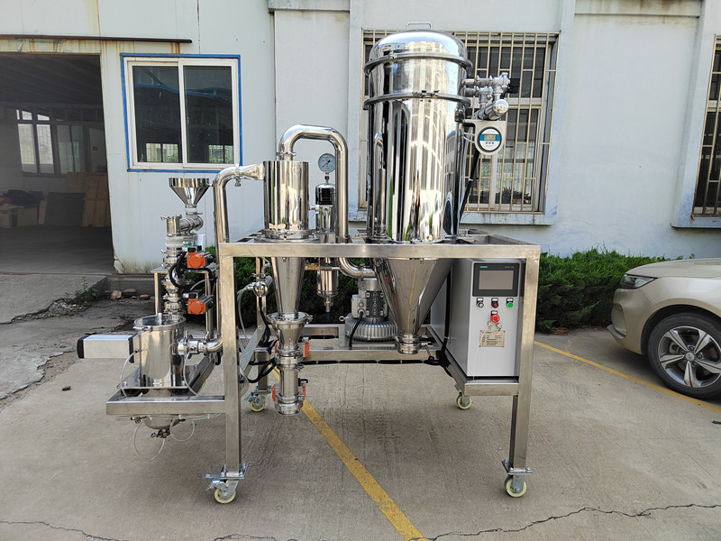湖北某新材料公司：磷酸錳鐵鋰實驗室超微粉碎設備-MQW03陶瓷內(nèi)襯氣流粉碎機